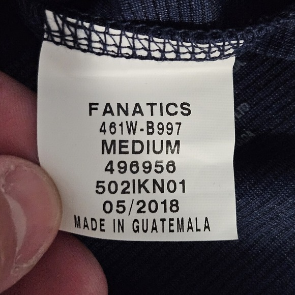 Fanatics NBA Women's Size M FastBreak Road Jersey Blank Navy V Neck‎ NWT - Picture 5 of 7